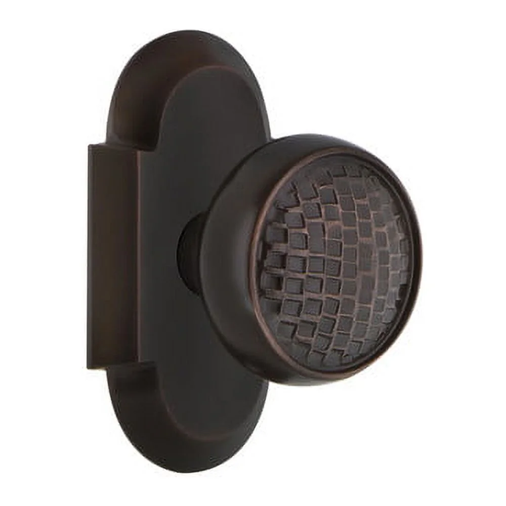 Nostalgic Warehouse Cotcra_Psg_234_Nk Vintage Craftsman Passage Door Knob Set - Grey