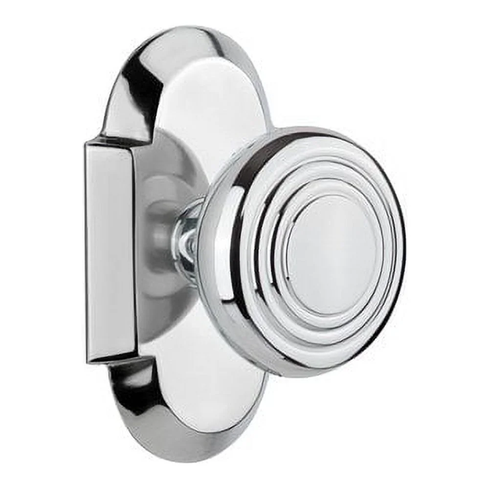 Nostalgic Warehouse Cotdec_Sd_Nk Vintage Art Deco Single Dummy Door Knob - Brass