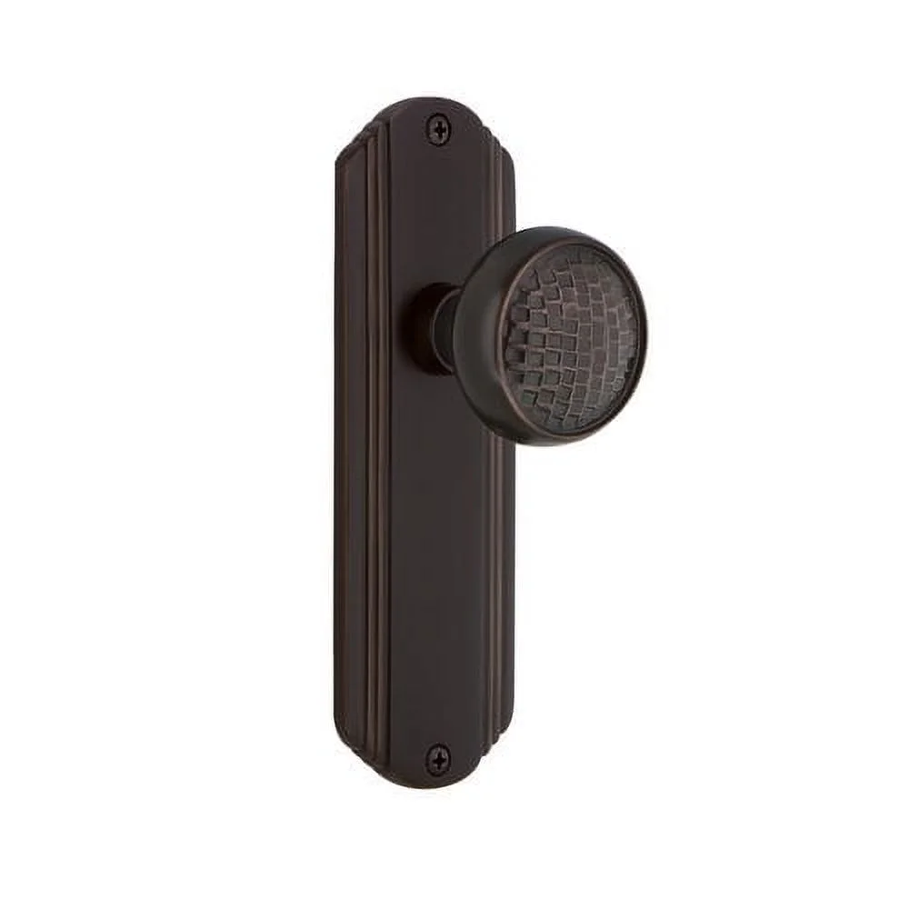 Nostalgic Warehouse Deccra_Sd_Nk Vintage Craftsman Solid Brass Single Dummy Door Knob -