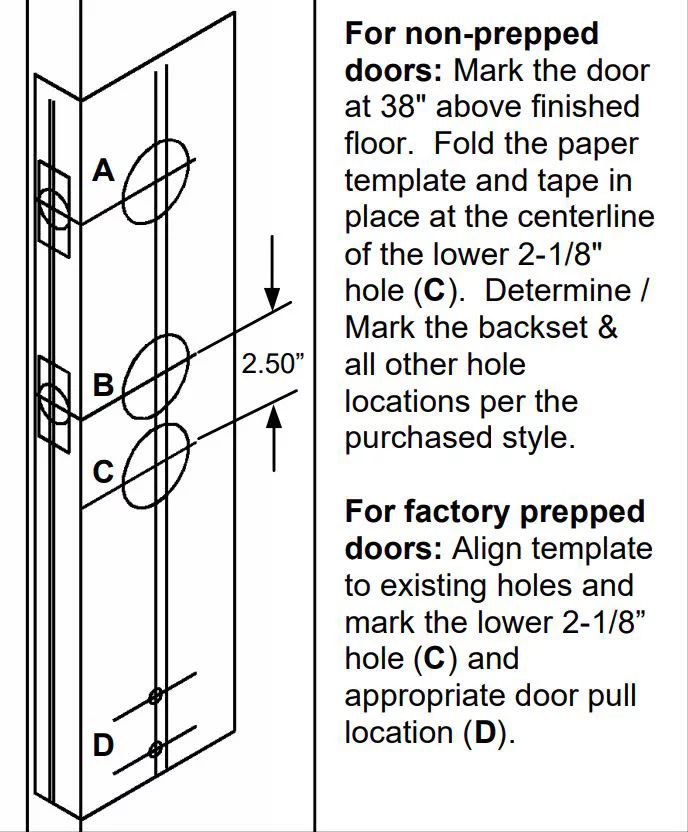 Baldwin 853851902LH Soho Two Point Left Handed Single Cylinder Sectional Handleset, Satin Black