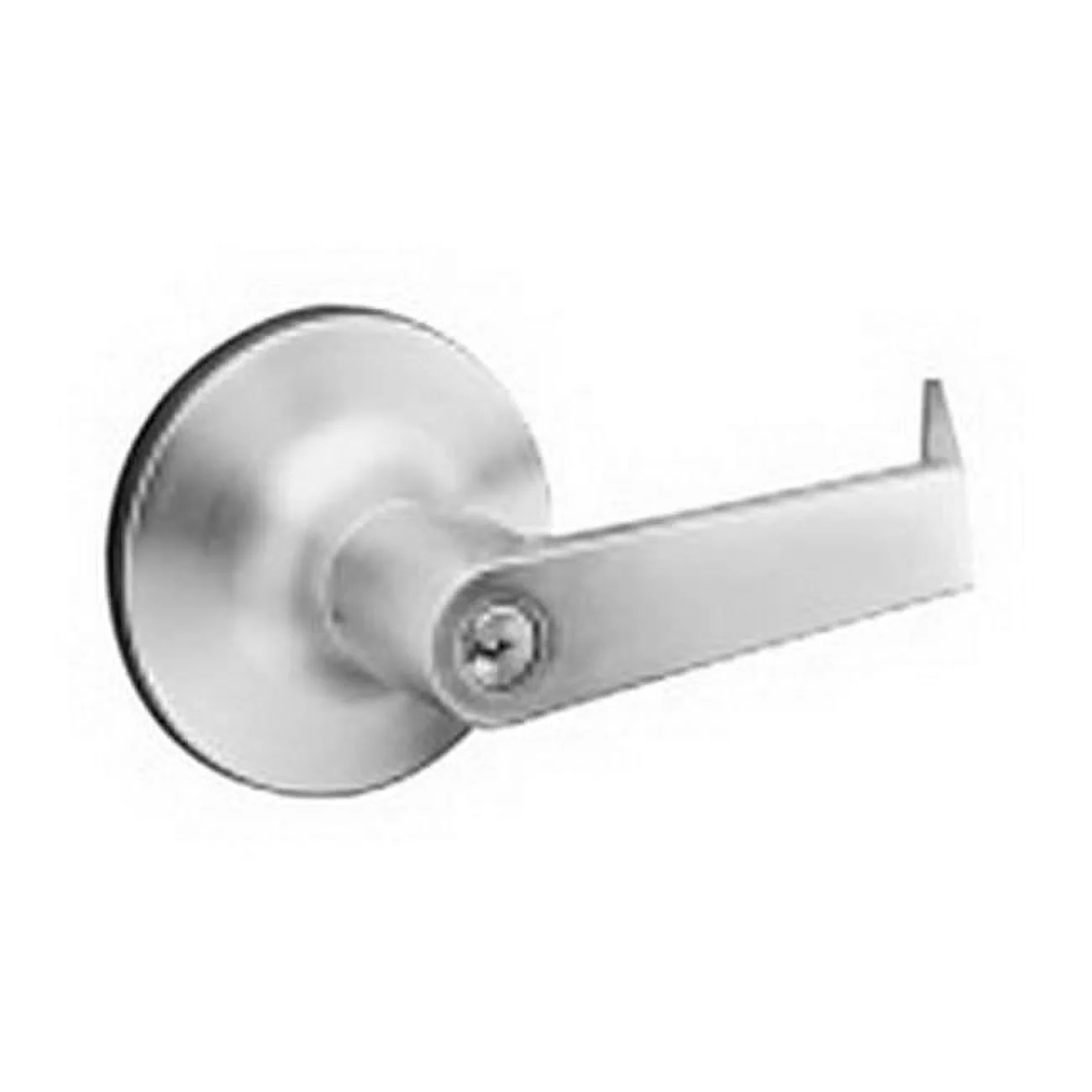 2.75 in. Backset Commercial Intruder Classroom Security Augusta Lever Grade 1 Cylindrical Lock Less Cylinder, Satin Chrome