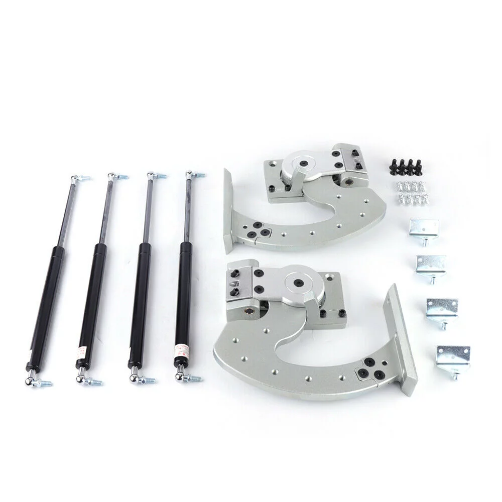 CNCEST Universal Lambo Door Conversion Kit Hinge Bolt On Adjustable 90 Degree Vertical