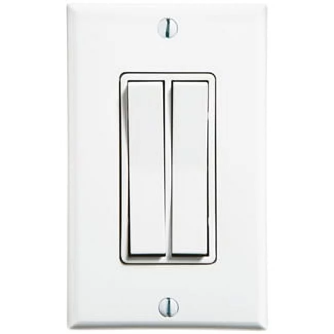 Leviton WSS0S-D9W DUAL ROCKER SW WHITE