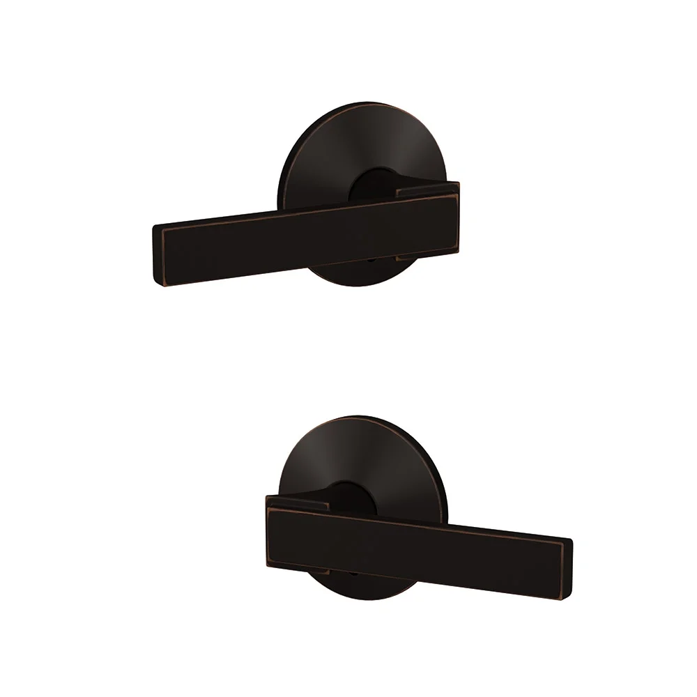 Schlage Fc172-Nbk-Kin Custom Northbrook Non-Turning Two-Sided Dummy Door Lever Set - Black