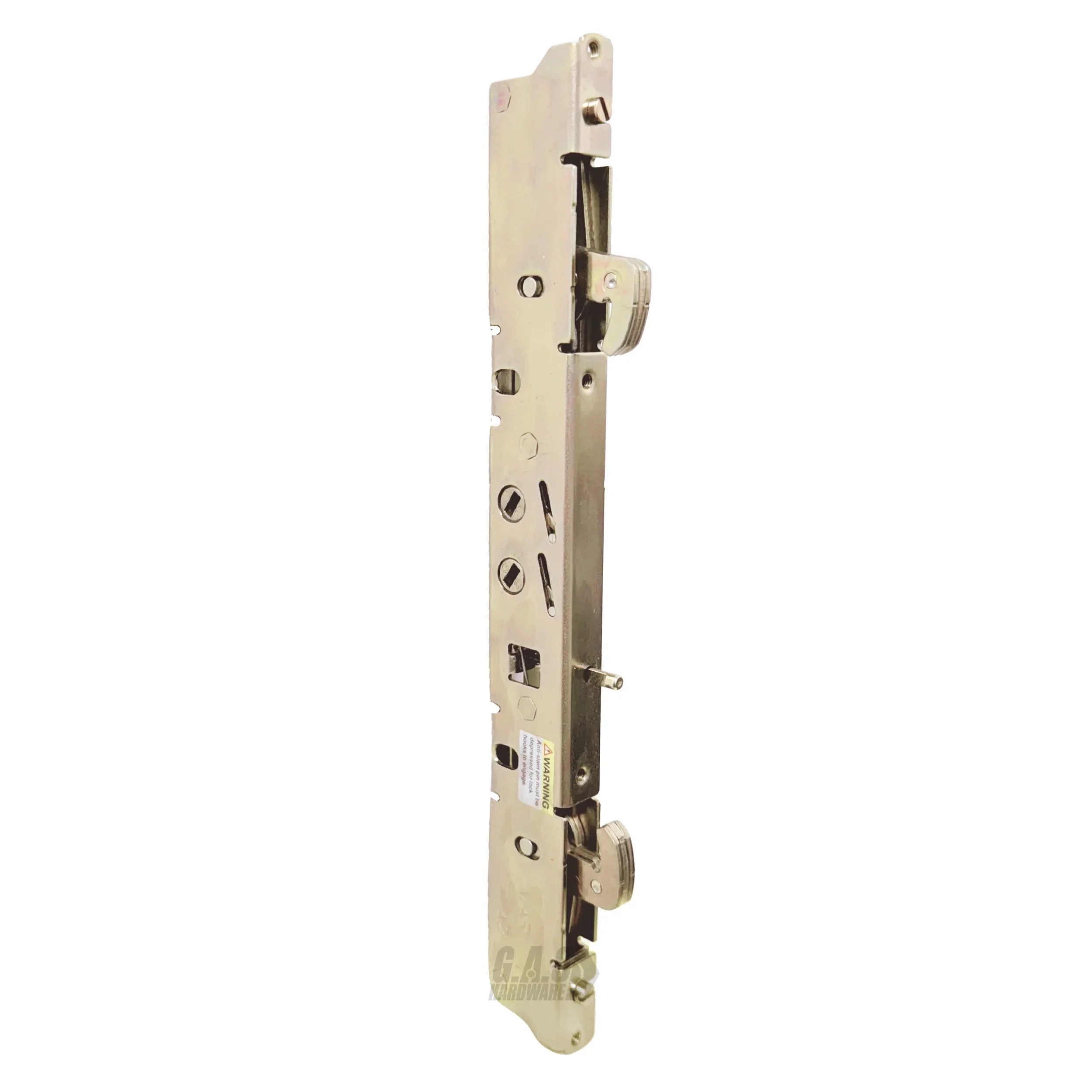 Dual Point 9-15/16 Mortise Lock (No FacePlate) for Sliding Patio Glass Door | Multi Point Locking Mechanism Replacement - Fix and Repair Door Hardware - Alloy Steel