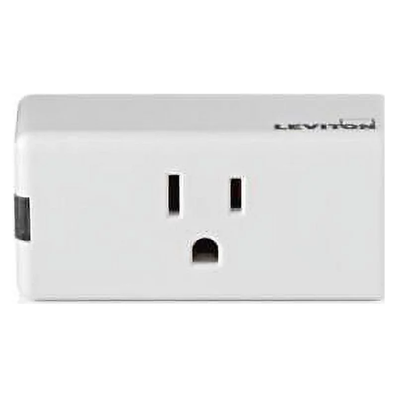 Leviton Decora Smart Grounded 1 outlets Wi-Fi Mini Plug-In 1 pk