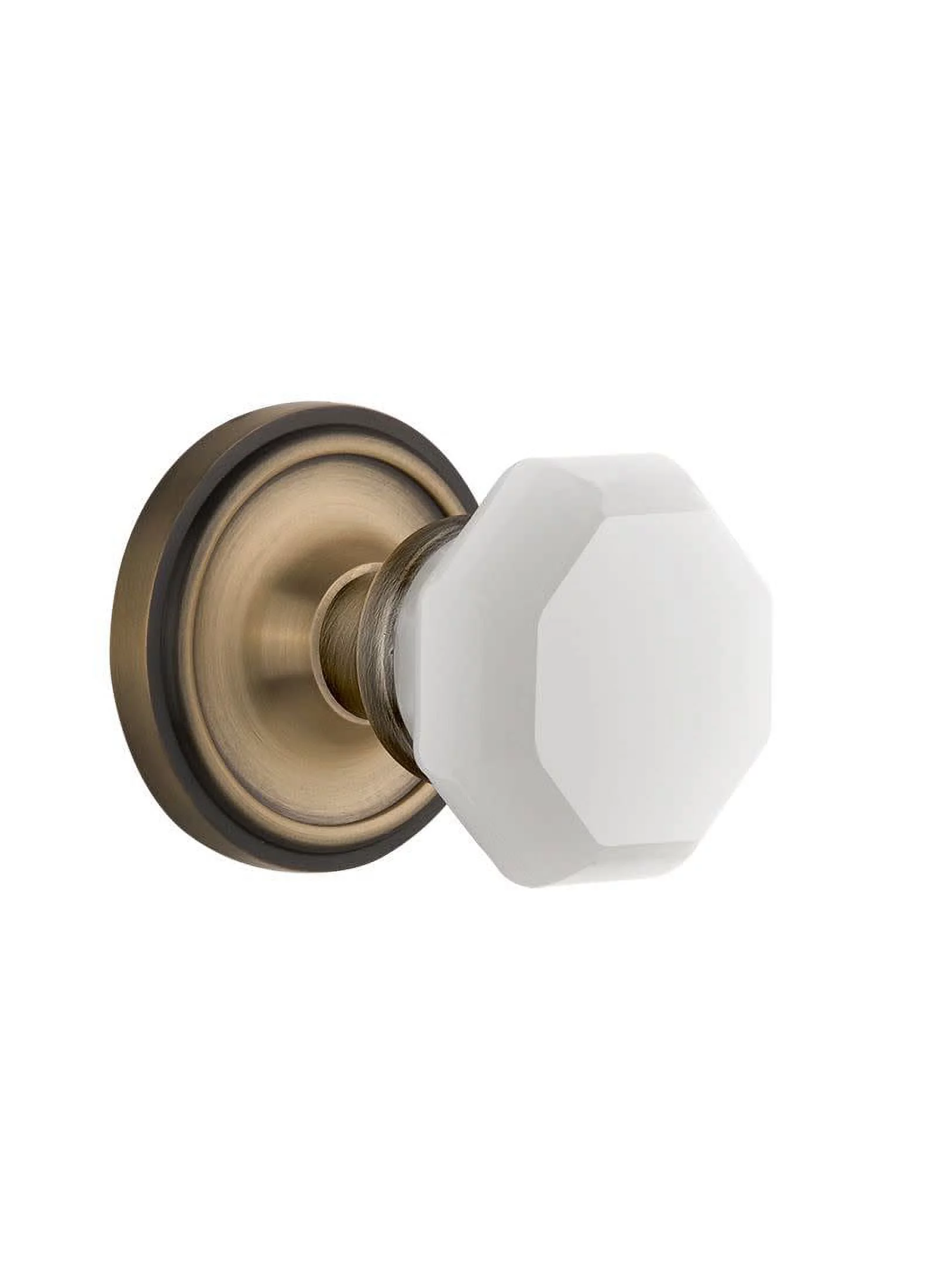 Nostalgic Warehouse Clawaw_Prv_238_Nk Classic Solid Brass Rose Privacy Door Knob Set -