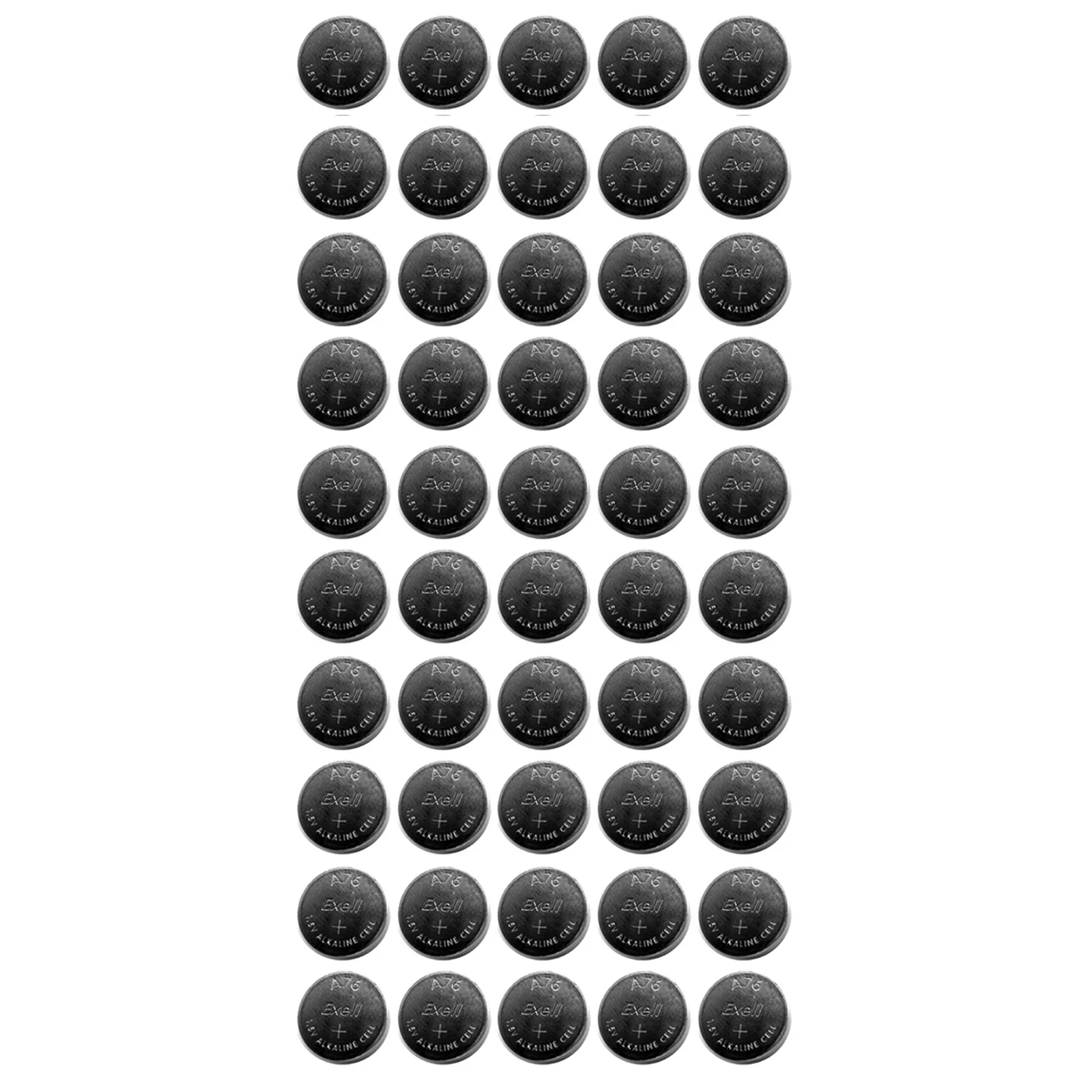 50x Exell A76 1.5V  LR44 Alkaline Watch Battery AG13