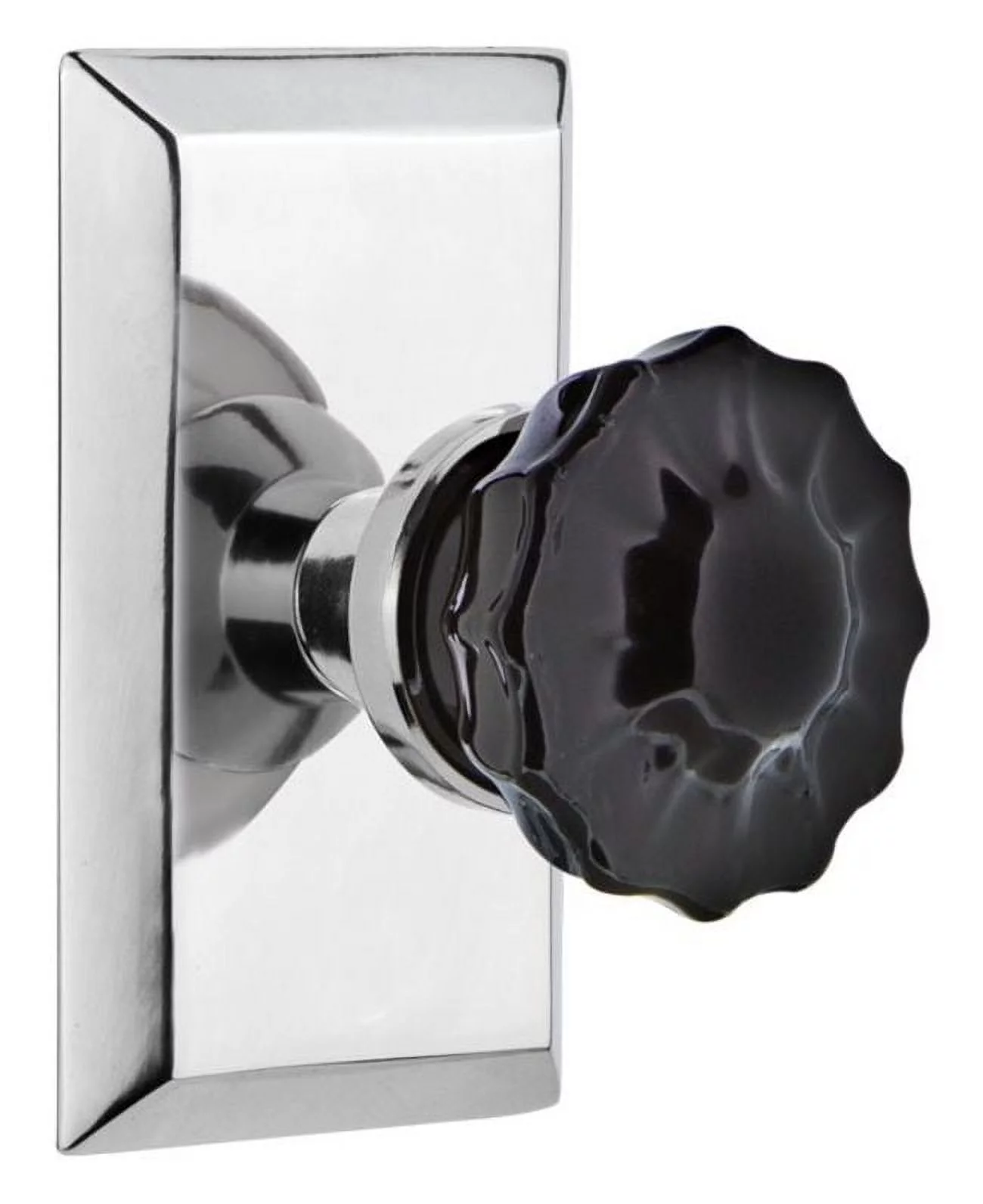 Nostalgic Warehouse Stucrb_Psg_238_Nk Studio Solid Brass Rose Passage Door Knob Set -