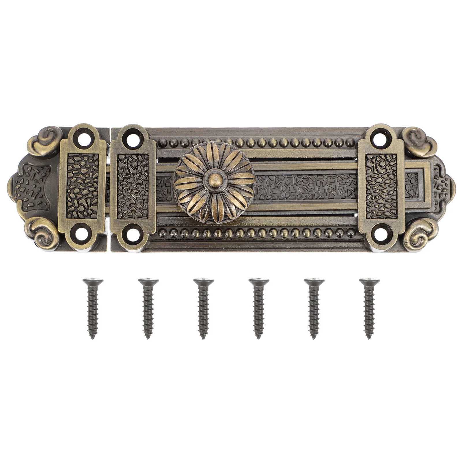 Qumonin Security Sliding Lock Door Latch Bolt Vintage Furniture Hardware Blue