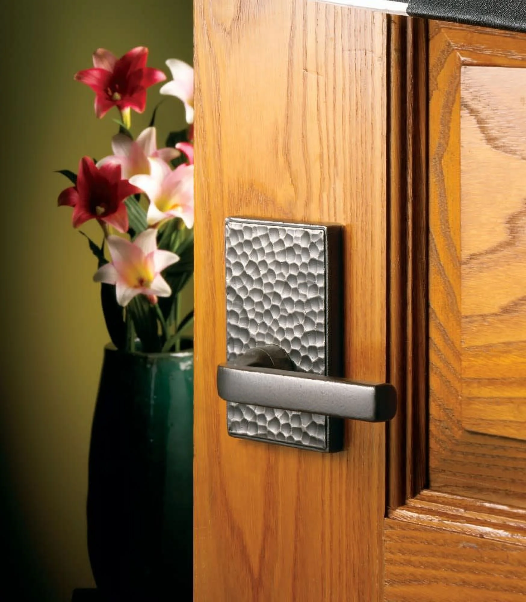 Baldwin 5190.Lmr Single Left Hand Estate Lever Minus Rosettes - Chrome