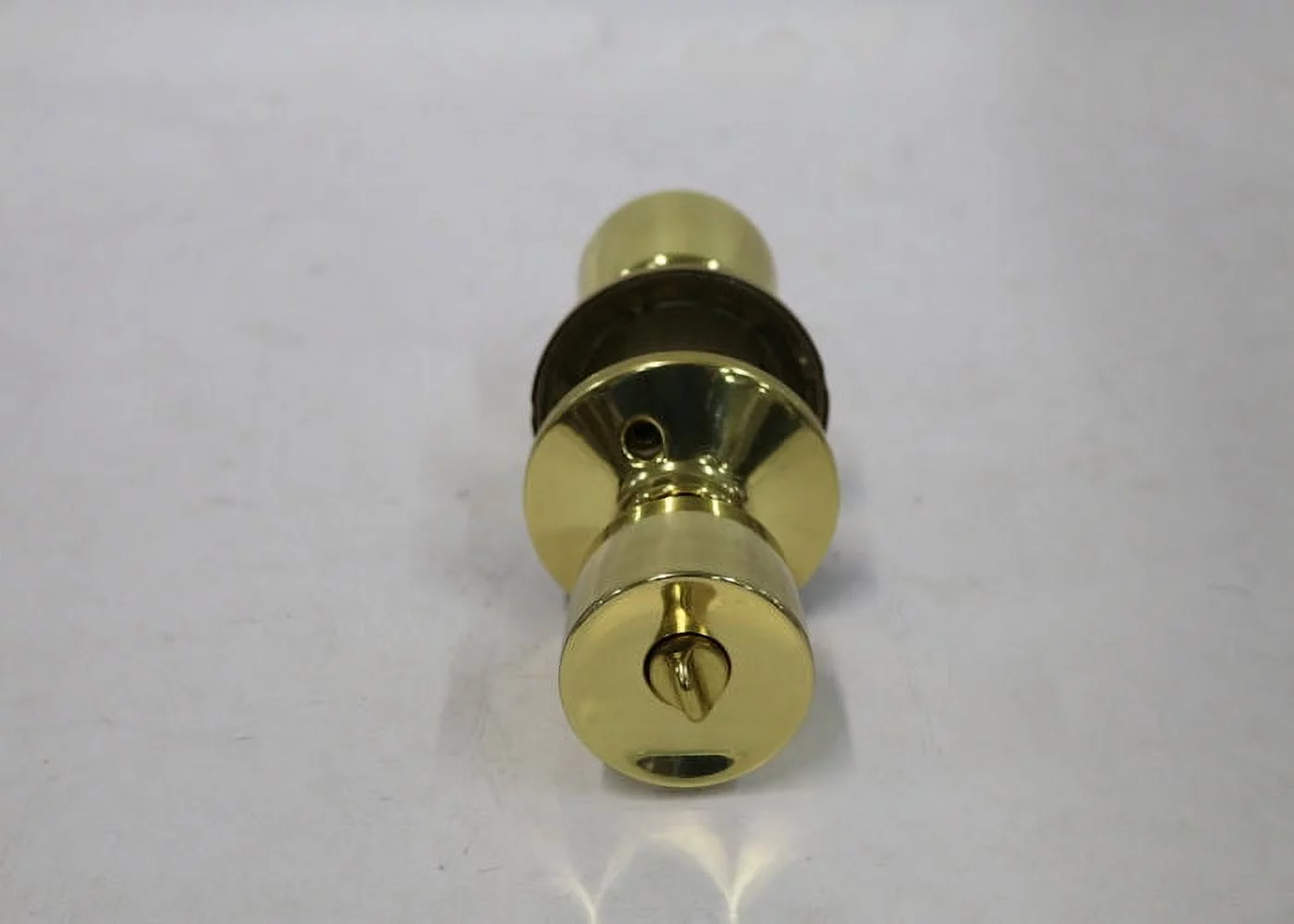 Schlage F51A BEL 605 Bell Entry Knob - Bright Brass