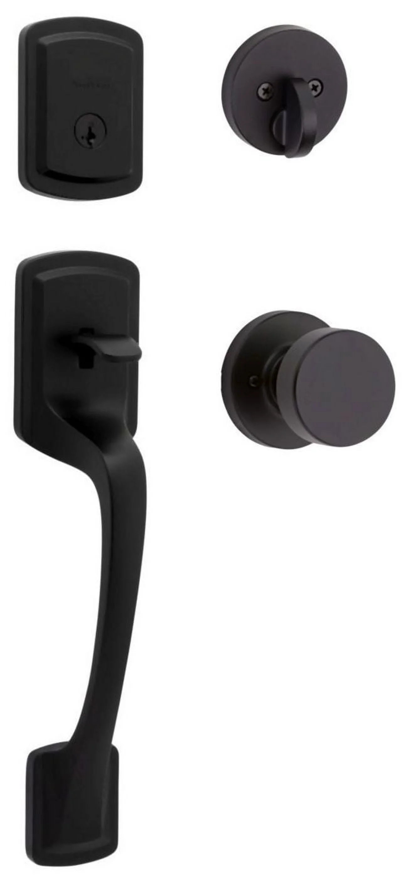 818PGHXPSK RDT 514 SMT CP Prague Handleset with Pismo - Matte Black