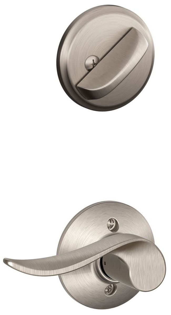Schlage F59-Sac-Rh Sacramento Right Handed Single Cylinder Interior Pack - Nickel