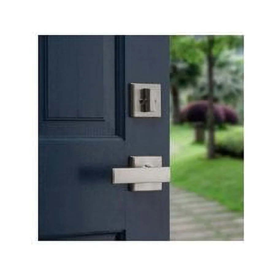 Kwikset 98001-373 Polished Chrome Tavaris Single Cylinder Handleset With Vedani Lever