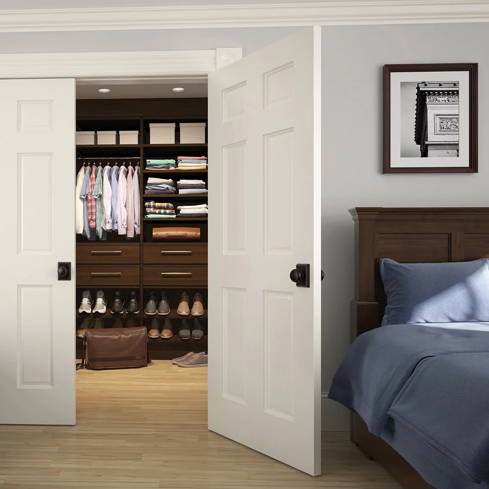 Schlage Residential F10 AND 609 ADD Andover Knob with Addison Rose Passage Lock with 16080 Latch and 10027 Strike Antique Brass Finish