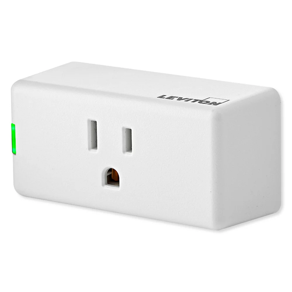 Leviton D215P-1BW WH Decora Smart WI-FI Mini Plug-in Switch