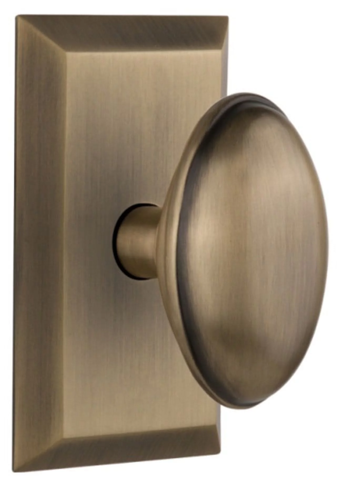 Nostalgic Warehouse Stuhom_Sd_Nk Homestead Solid Brass Single Dummy Door Knob - Brass