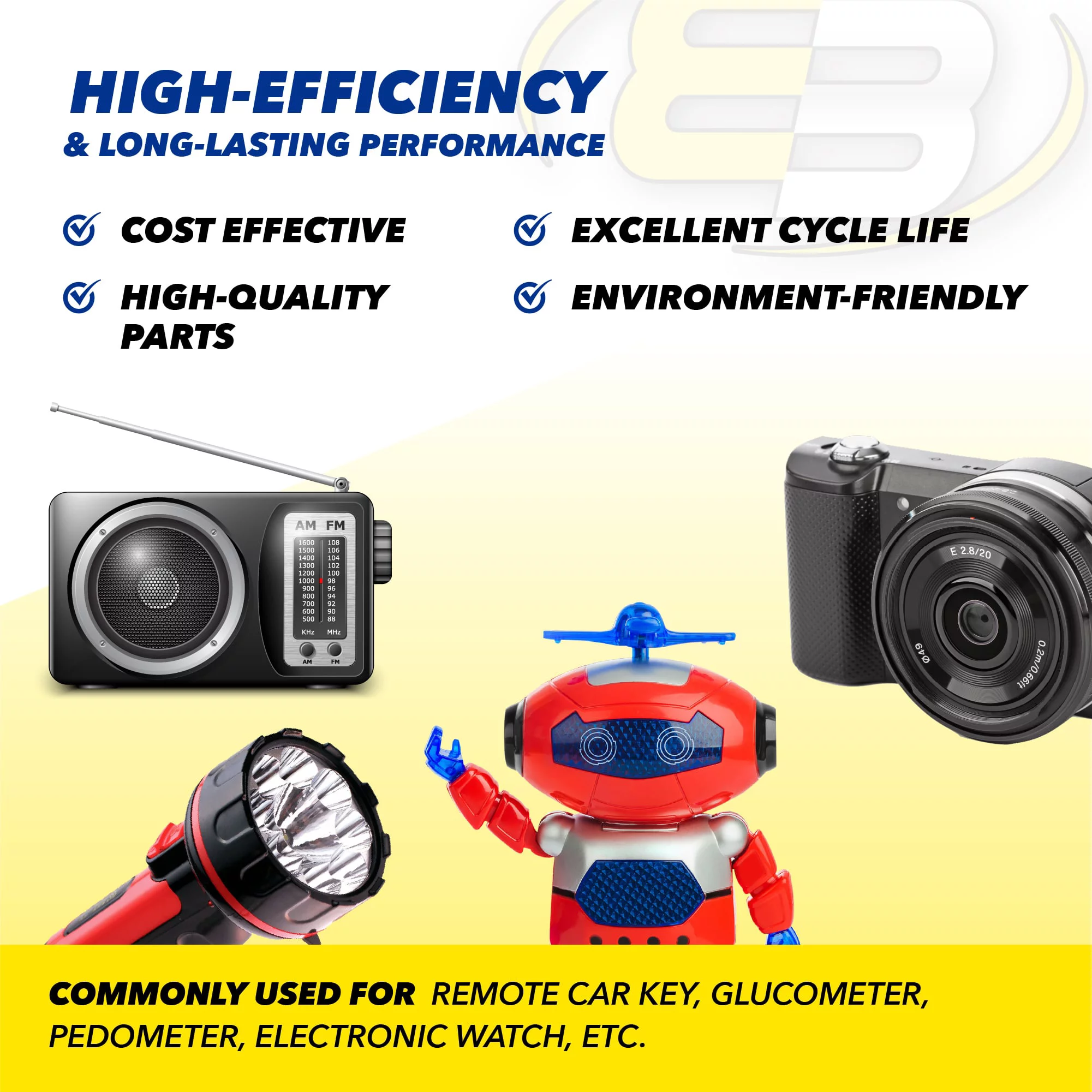 50x Exell A76 1.5V  LR44 Alkaline Watch Battery AG13