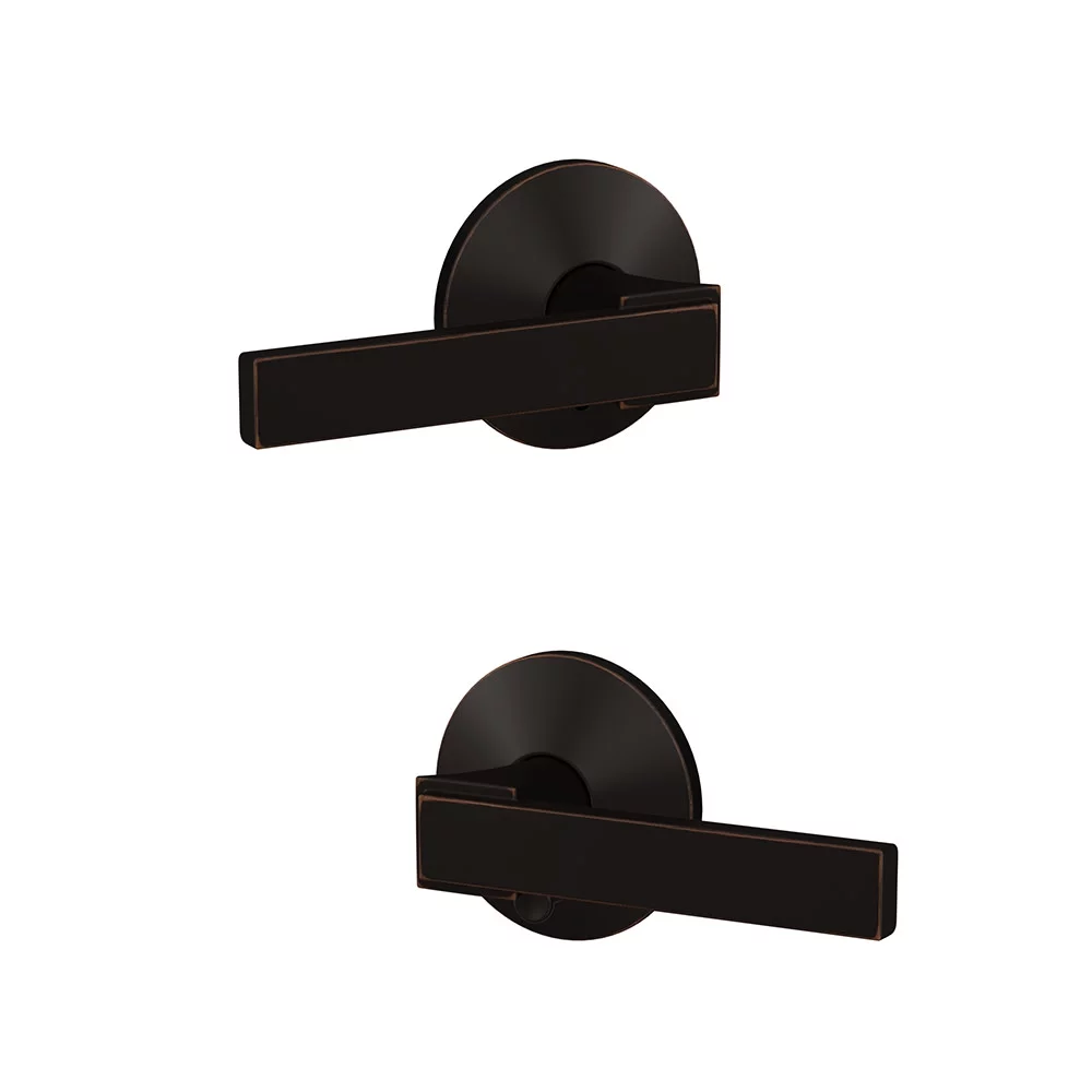 Schlage Fc21-Nbk-Kin Custom Northbrook Passage & Privacy Door Lever Set - Black