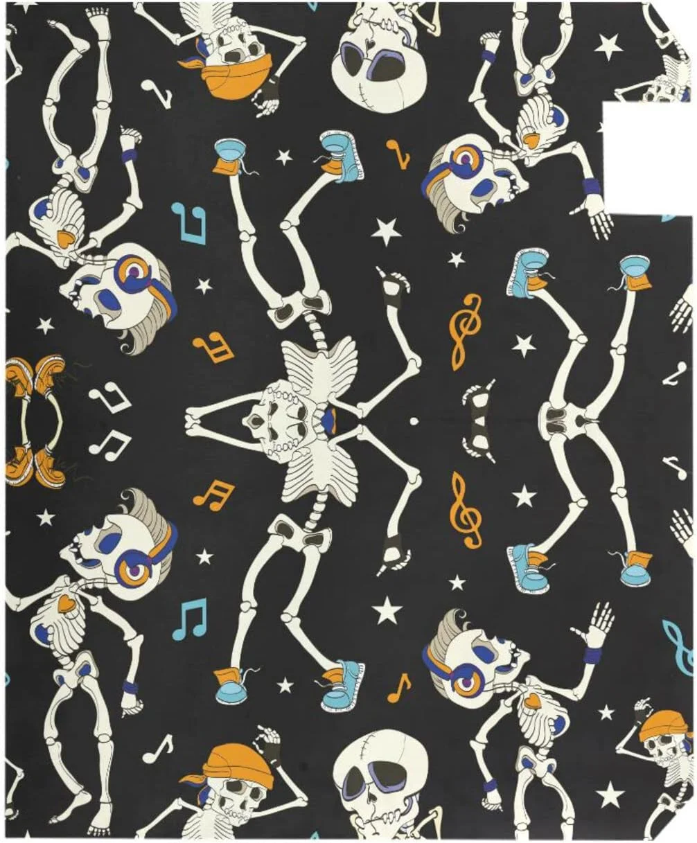 GZHJMY Funny Dancing Skeletons Music Disco Magnetic Mailbox Cover Standard Size Mailbox Wraps MailWraps Post Letter Box Cover Garden Yard 21 x 18 in Home Decor