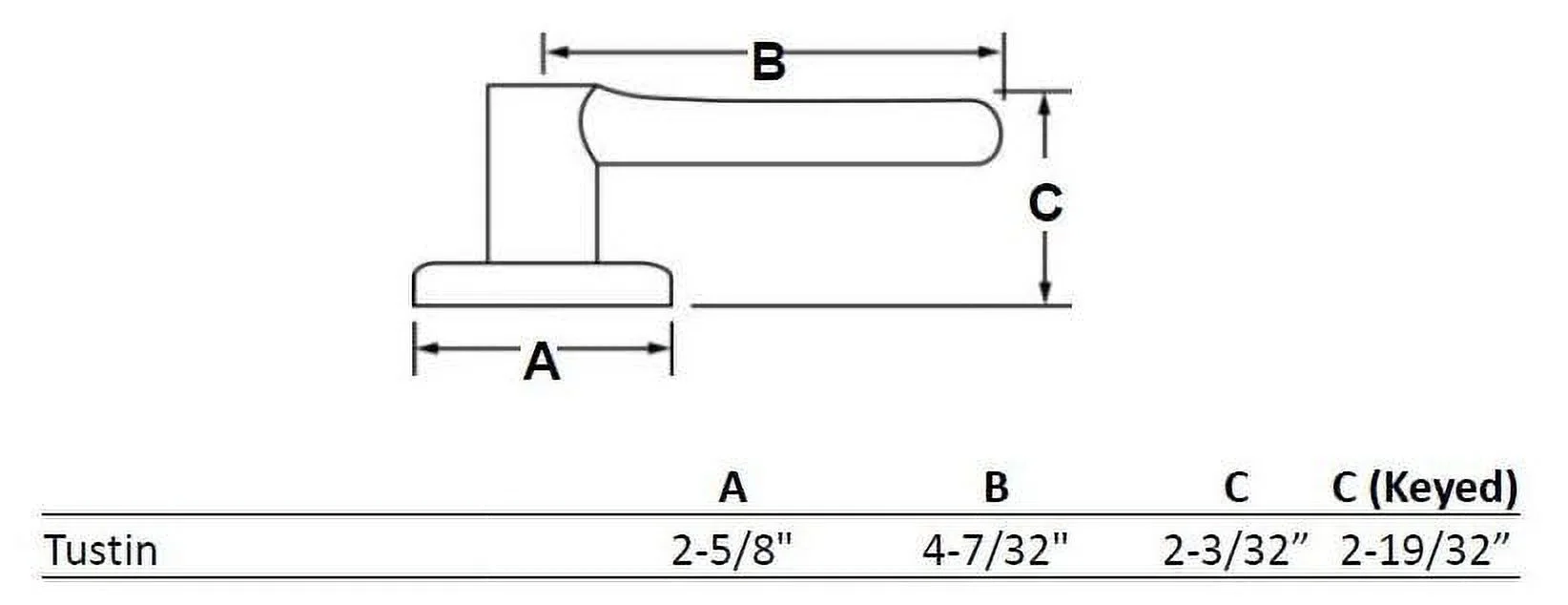Kwikset 966Tnlrh.Univ Tustin Right Handed Lever Single Cylinder Interior Pack - Bronze