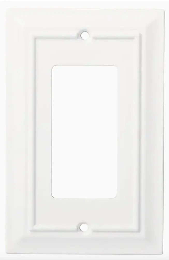 Franklin Brass W31559-PW Pure White Classic Architect Single GFCI Wall Plate Cover