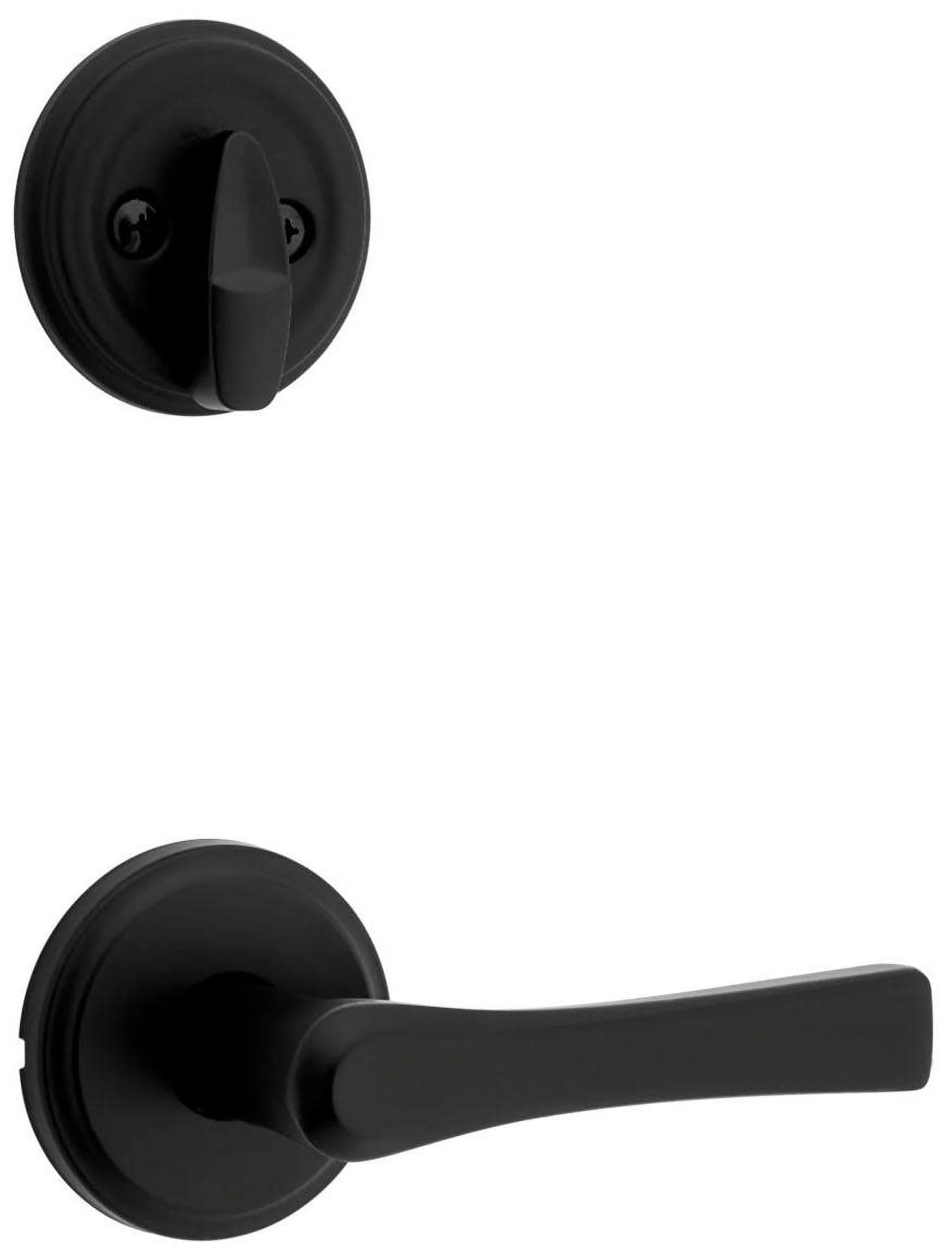 Kwikset 966Kal.Univ Katella Lever Single Cylinder Interior Pack - Black