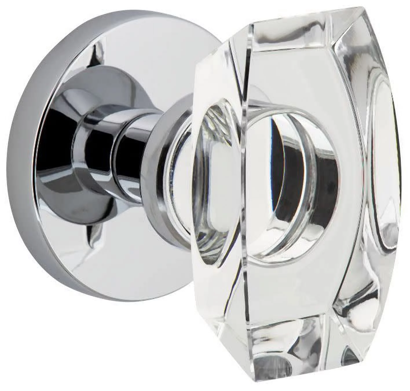 Viaggio Closta_Psg_234 Circolo Solid Brass Passage Door Knob Set - Chrome