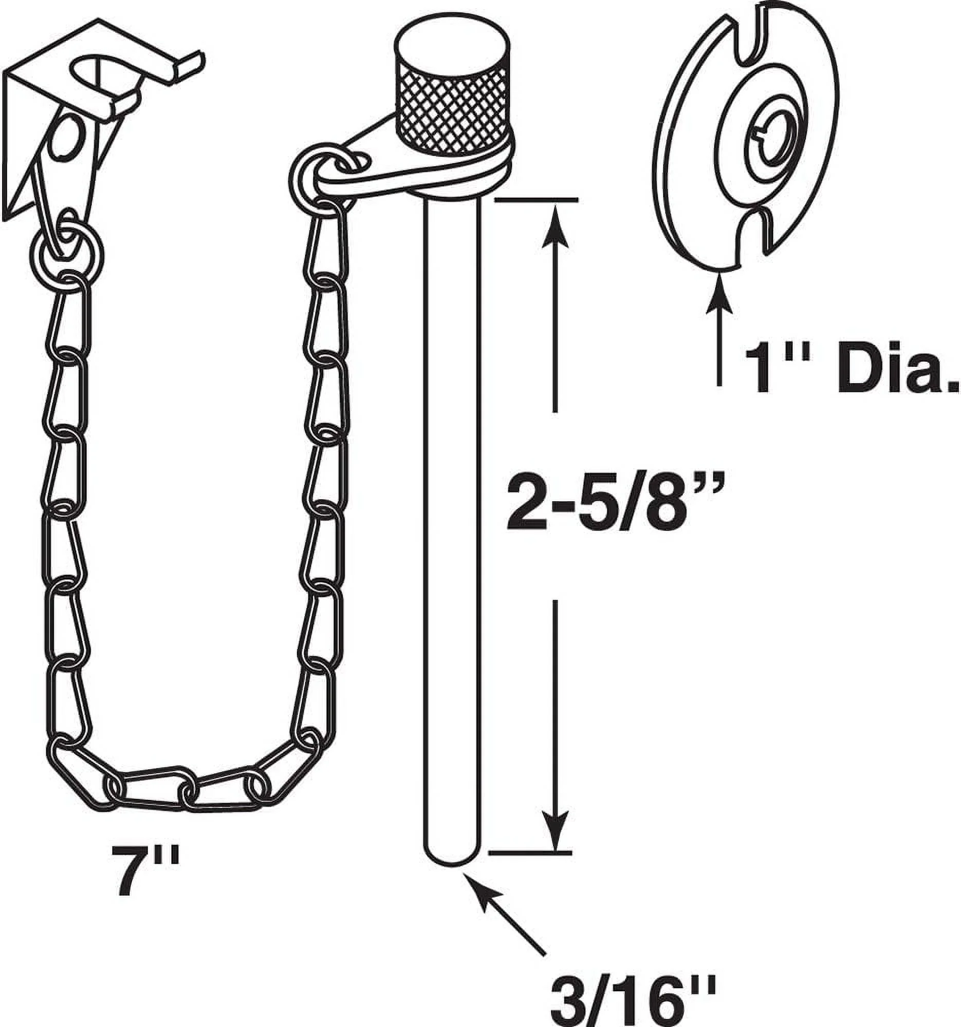 15301 Patio Door Locking Pin-Aluminum (1 Set)