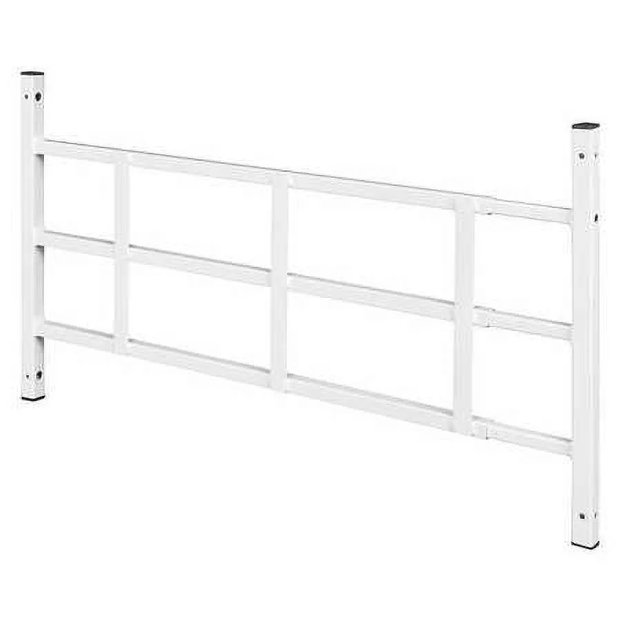Segal S 4752 Fixed Window Guard, 22-Inch - 38-Inch Wide By 15-Inch High, 3 Bar, White