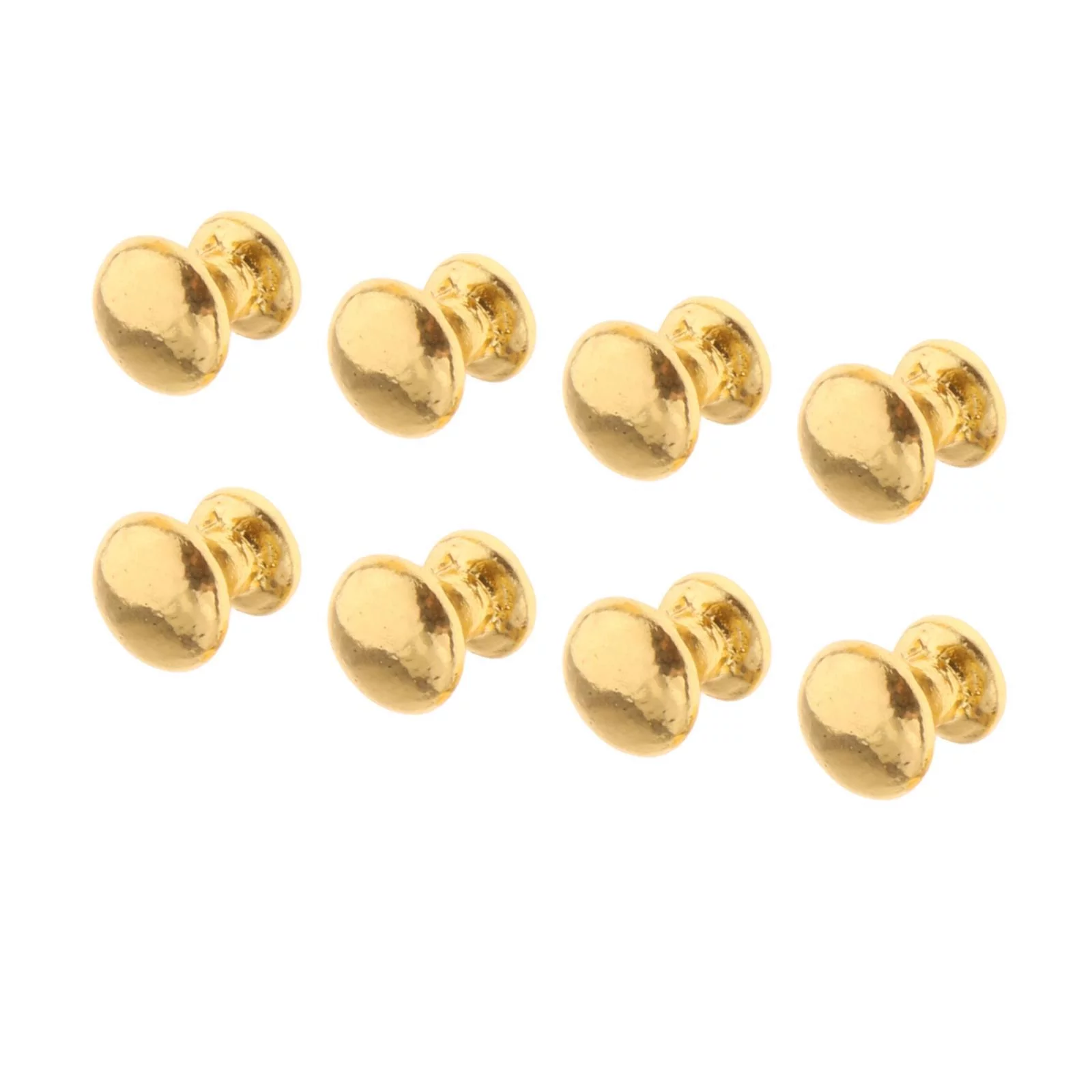 Mini Door Handle Knobs,Dollhouse Door Handle Knobs Doll House Decoration,1:12 Scale Miniature Round Head Pull Handle,Metal Simple Style Dollhouse Door Handle Knobs,Kids Pretend Play Toy gold