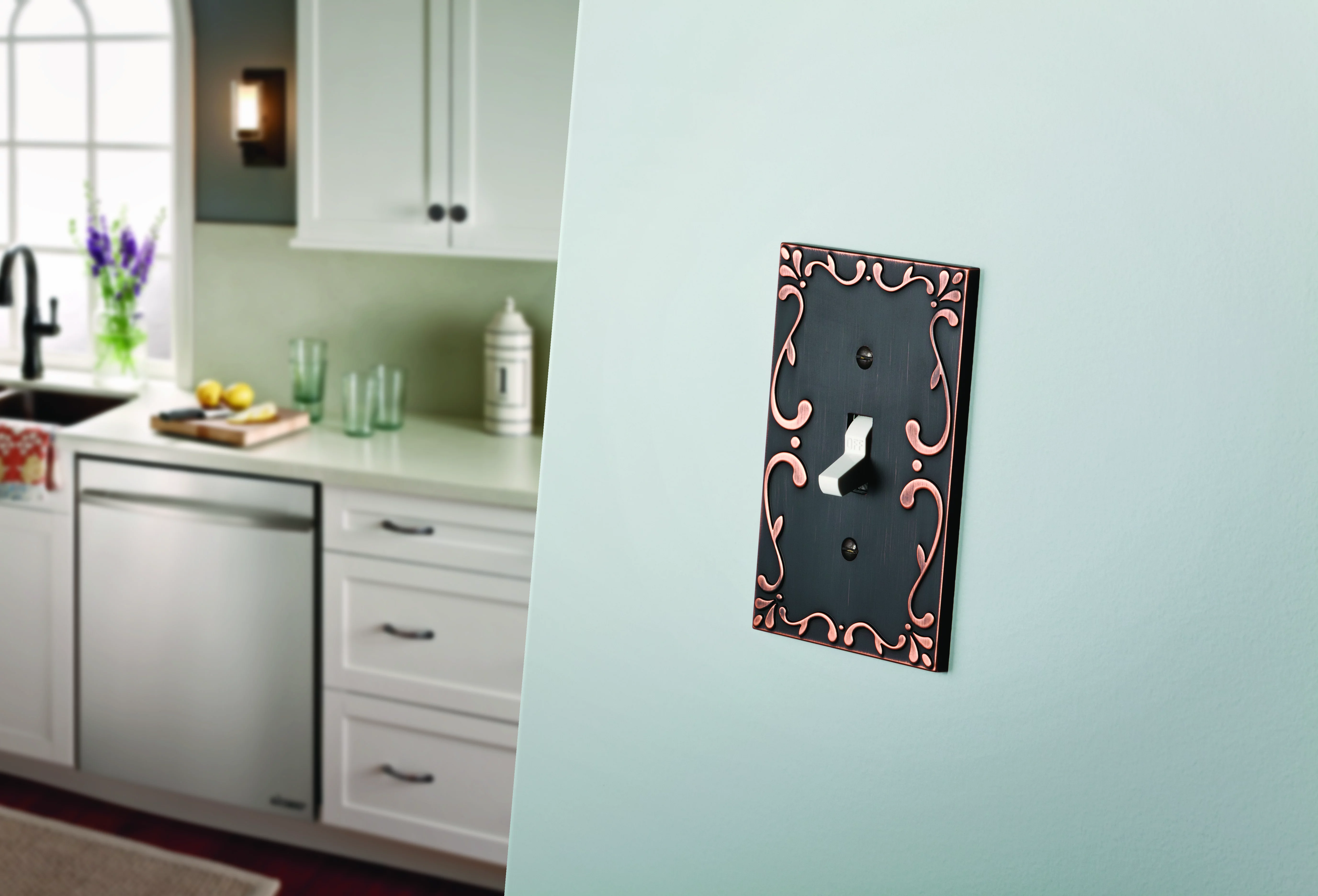 Franklin Brass Classic Lace Switch/Rocker Wall Plate