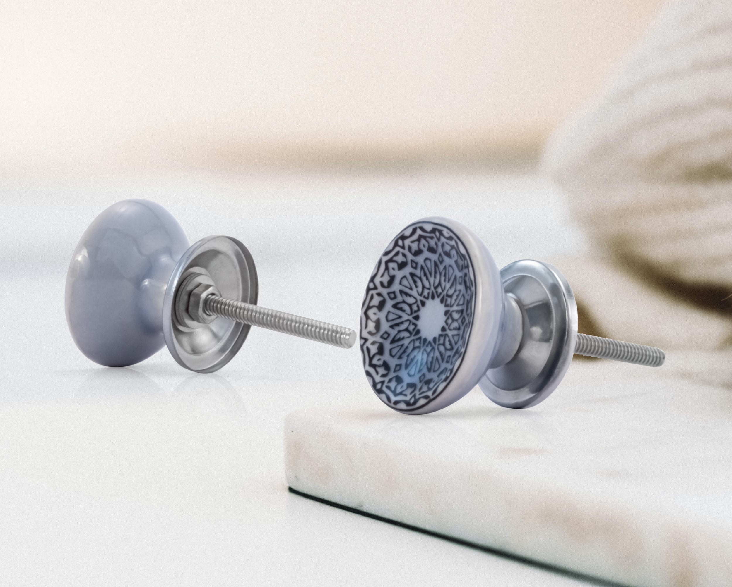 Mascot Hardware New Haven 1-4/7 In. Black Cupped Cabinet Knob - Pack of 10