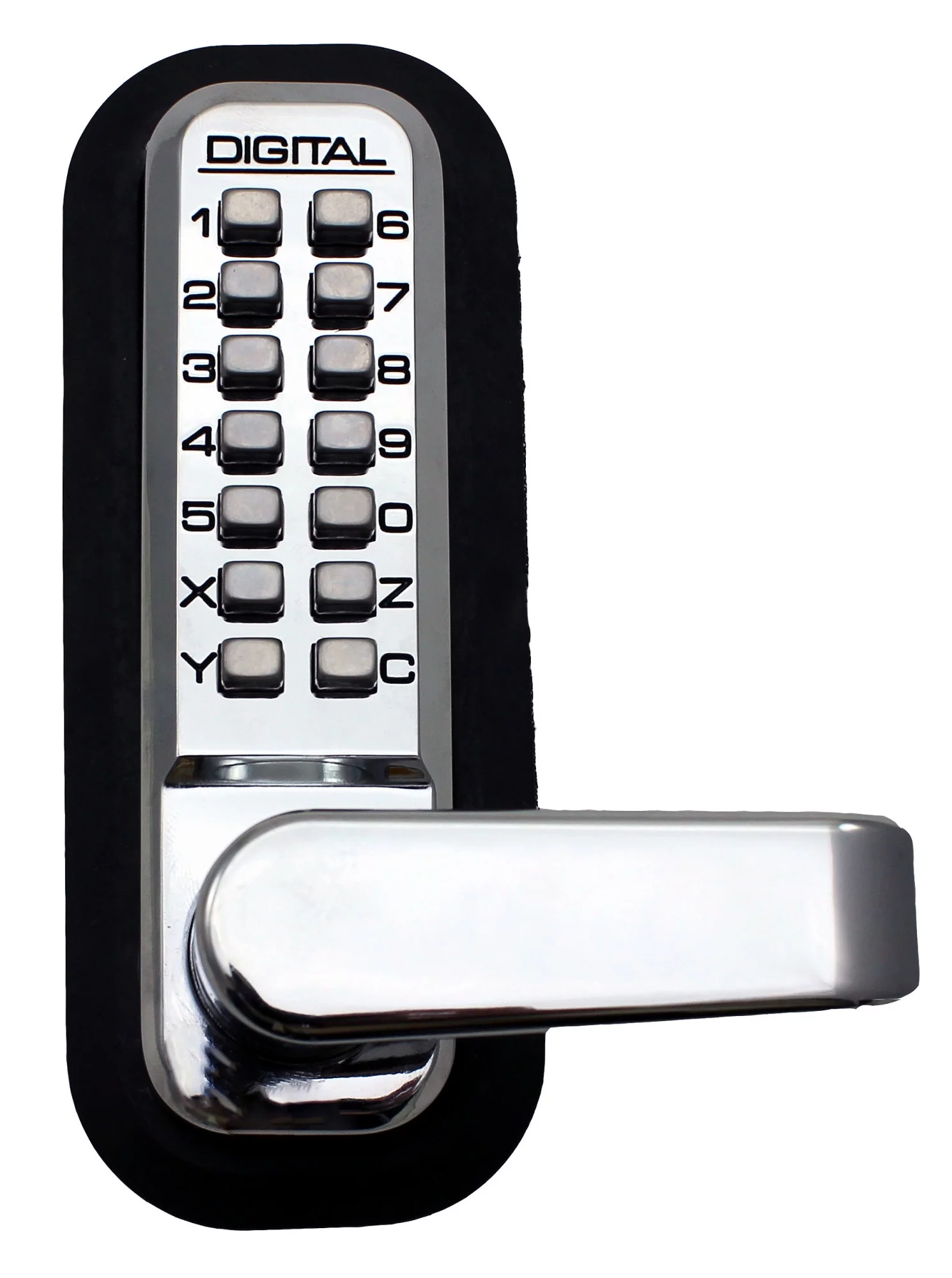 Lockey 2835-SC-DC Mechanical Keyless Lock With Passage Function Double Sided Combination - Satin Chrome