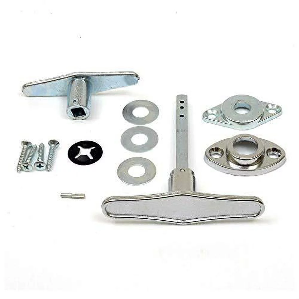 garage door lock dummy t - handle assembly lock replacement easy installation 1298 door (t handle)