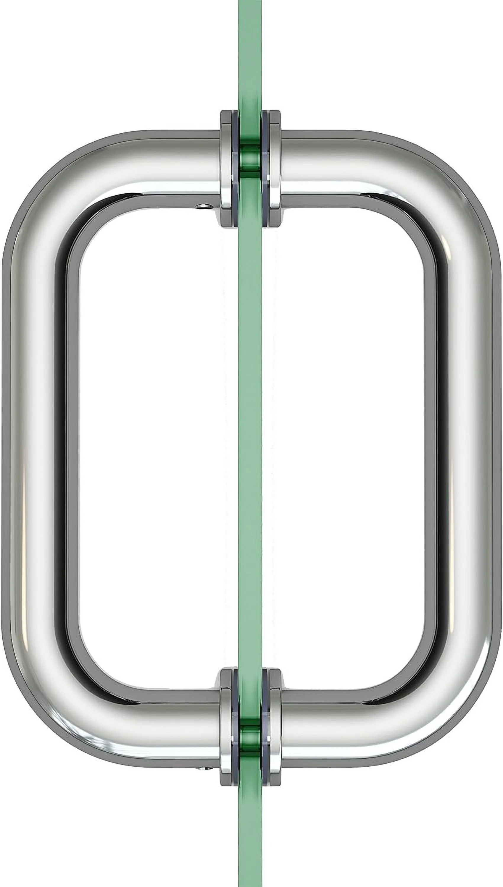 Shower Door Handle Back To Back Door Pull Handle For Sliding Glass Shower Door Stainless Steel Chrome Finish Tubular Sliding Door Handle 6 Inch