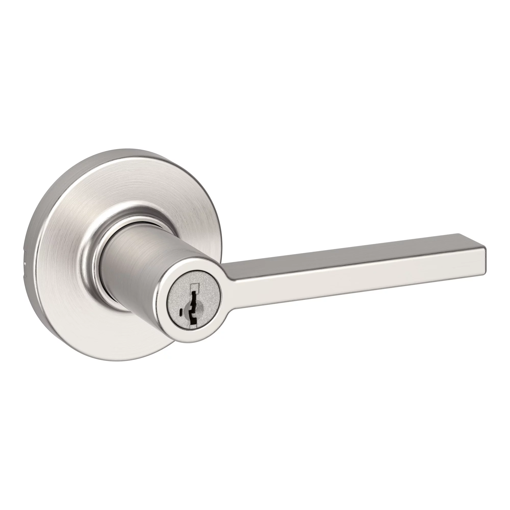 Kwikset 405Cslrdt-V1 Casey Single Cylinder Keyed Entry Door Lever Set - Nickel