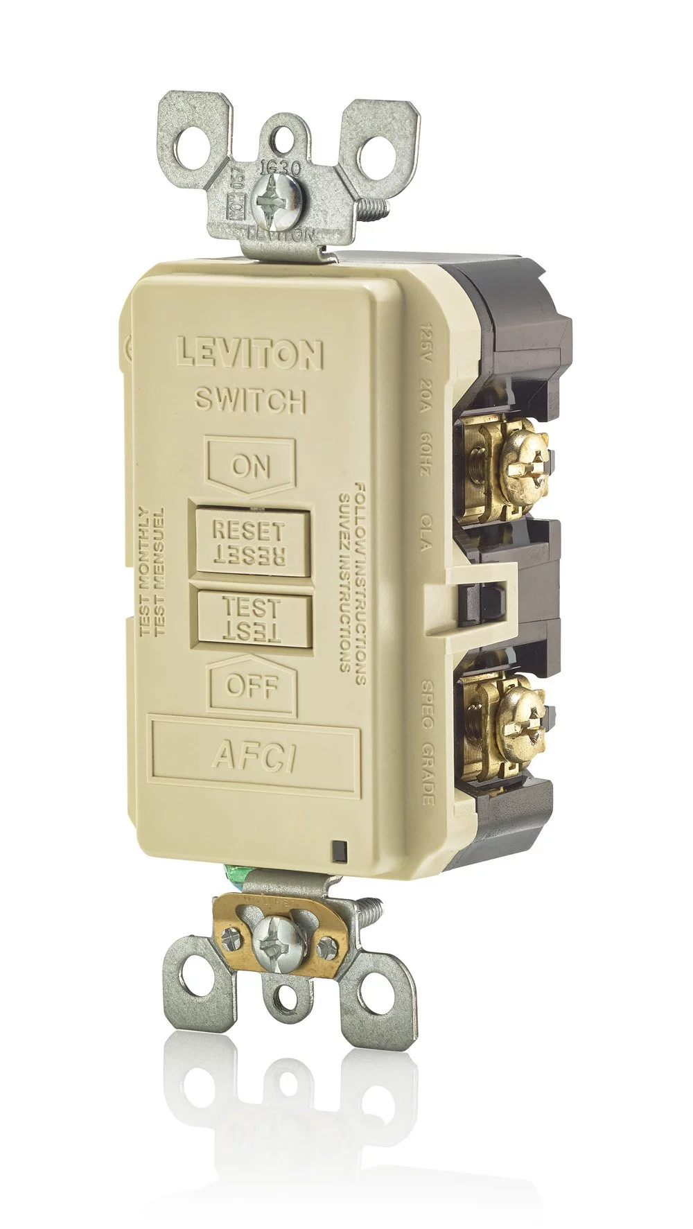 Leviton AFRBF-I BLANK FACE ACFI (Pkg of 3)
