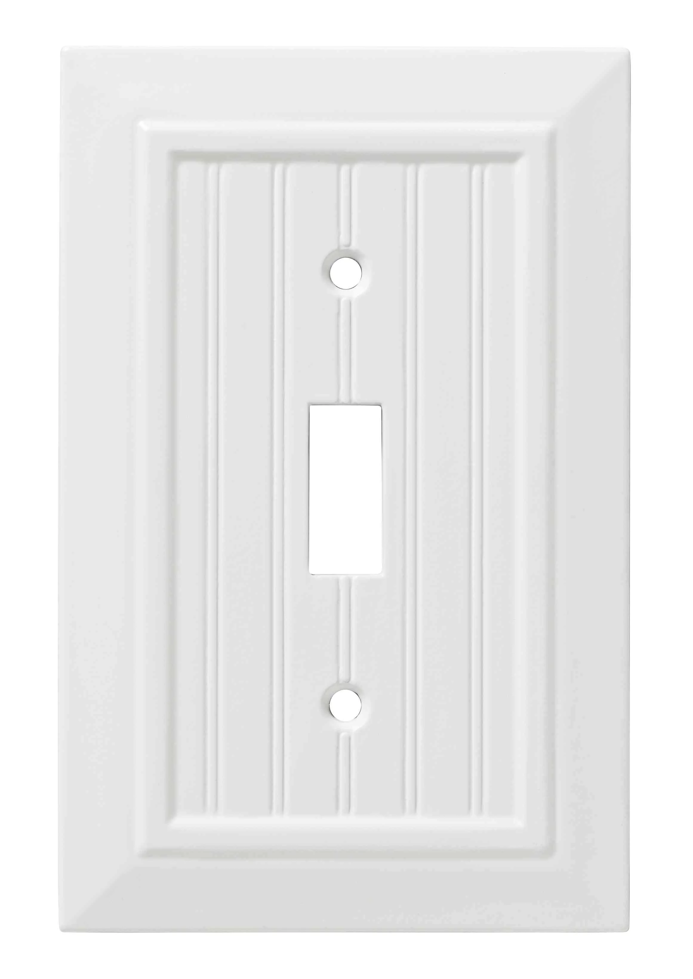 Franklin Brass Classic Beadboard Single Switch Wall Plate, 3 Pack