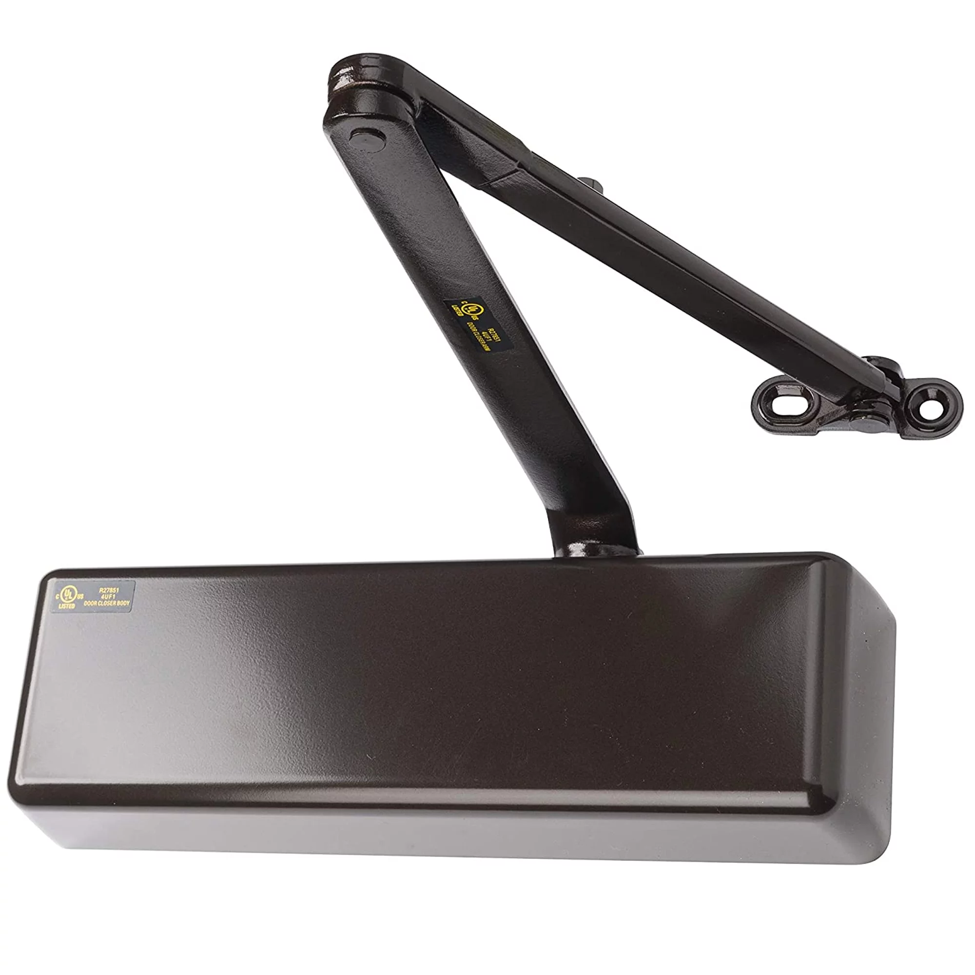 Lawrence Hardware Extra Heavy Duty Commercial Door Closer for Interior & Exterior Doors, Dark Bronze