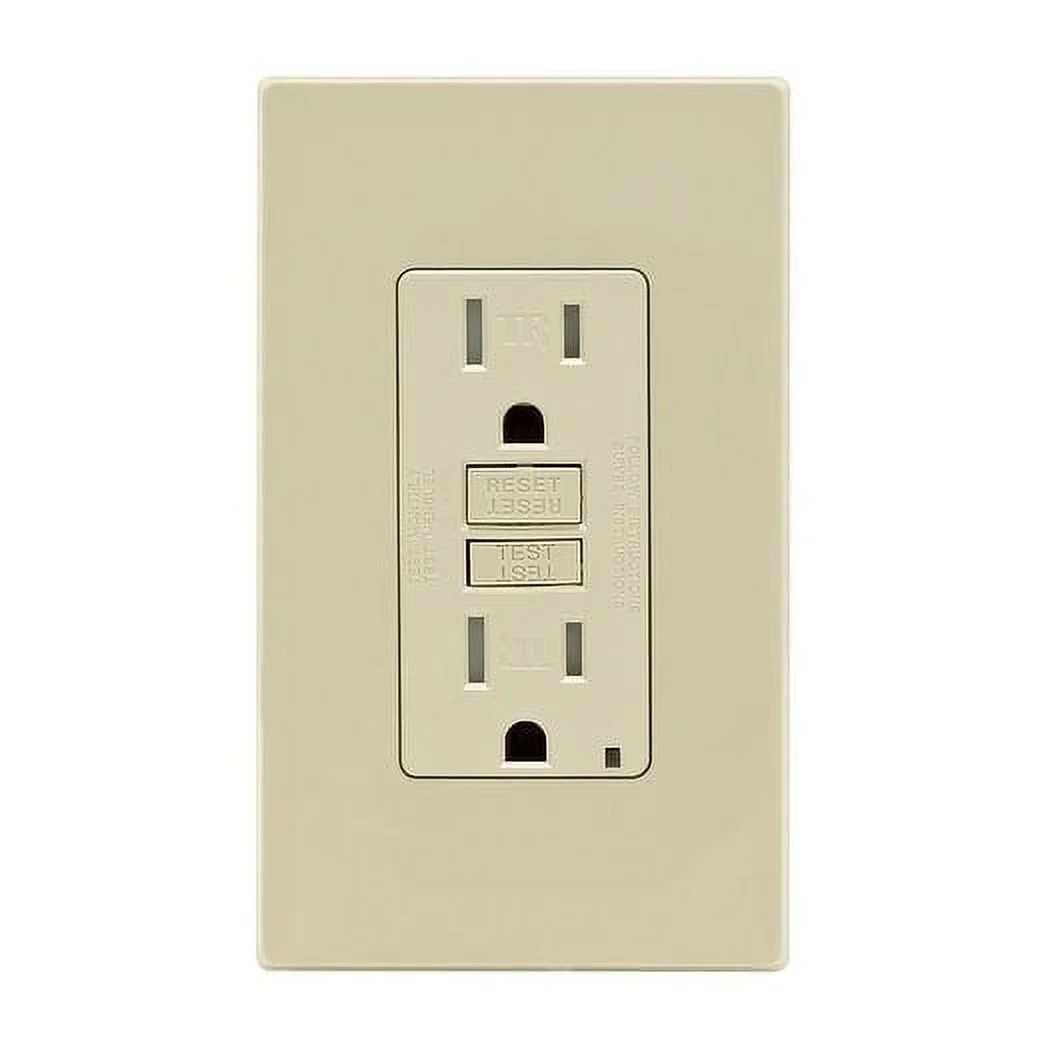 Leviton 15 amps 125 V Ivory Outlet/Wallplate 5-15R 1 pk
