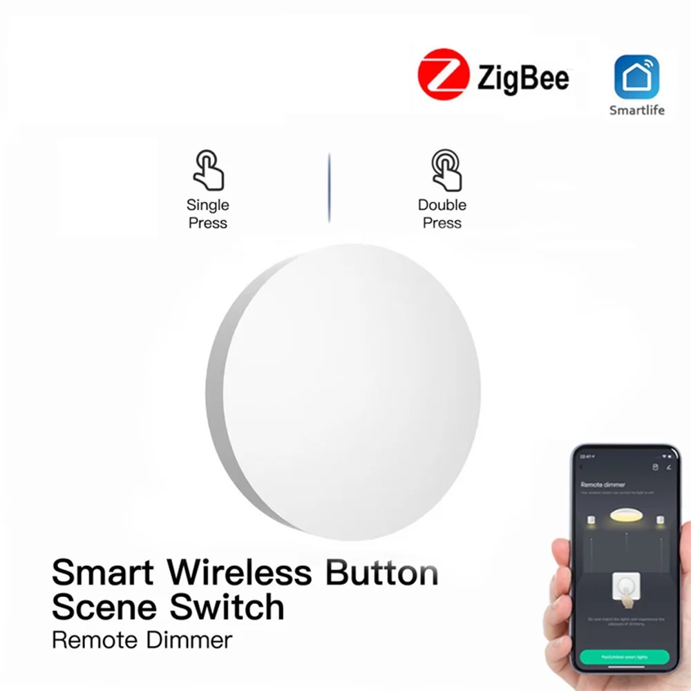 Carevas Wireless Switch, Smart Knob Scene Control for Household Appliances, Remote Control
