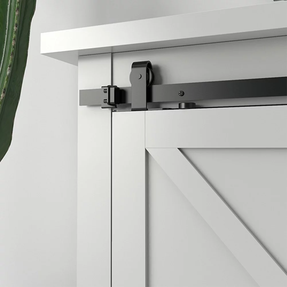 Sliding Barn Door Hardware Kit for Cabinet Doors Rail Set Smooth Silent