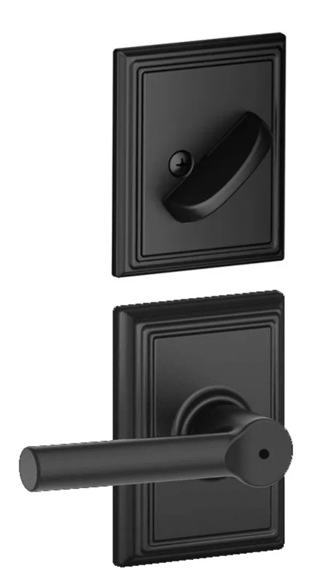 Schlage F59-Brw-Add Broadway Single Cylinder Interior Pack - Black