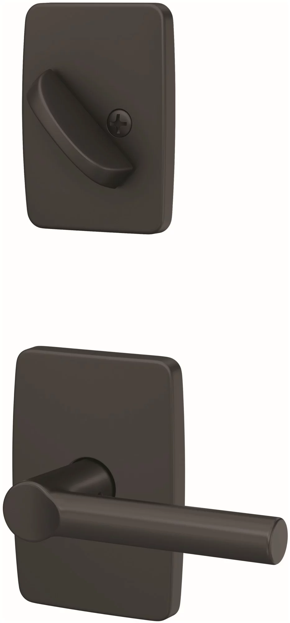 Schlage Fc94-Brw-Gee Custom Interior Only Non-Turning One-Sided Dummy - Black