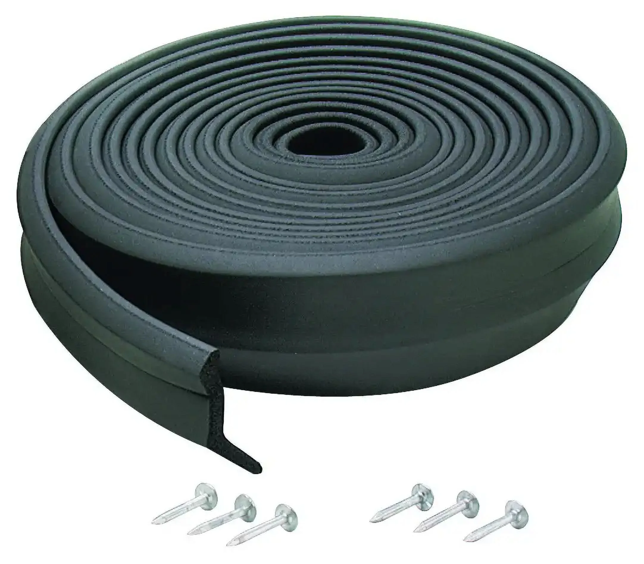 MD 03749 Black 16 Foot Rubber Garage Door Bottom