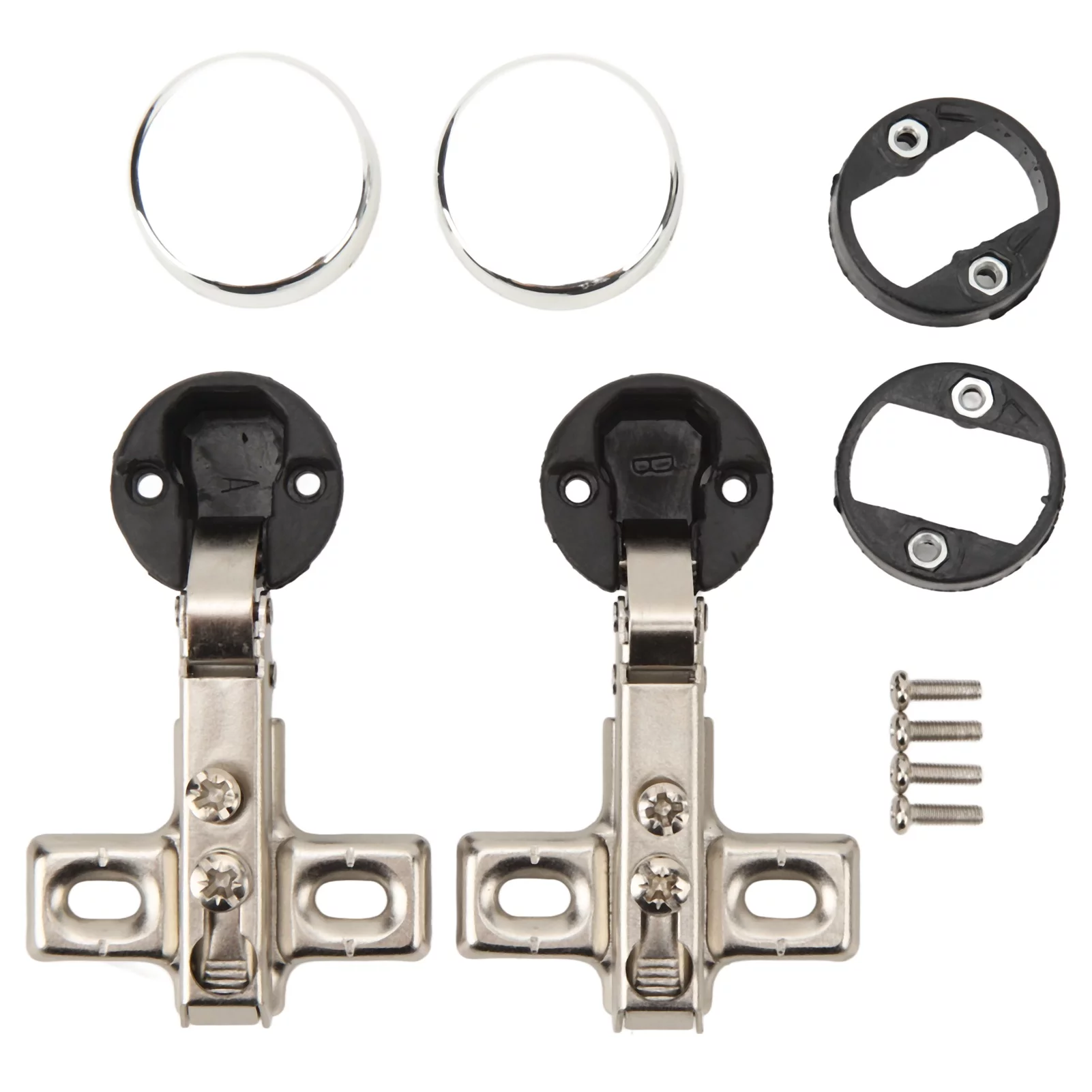 Soft Close Damping Hinge 2pcs 26mm Hole Soft Close Hinge Soft Closing Cabinet Hinge for Cabinet Glass Door Full Cover