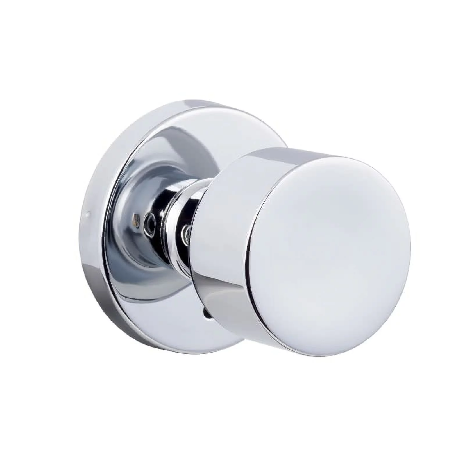 Sure-loc  Polished Chrome Modern Round Doorknob Privacy Function, Polished Chrome