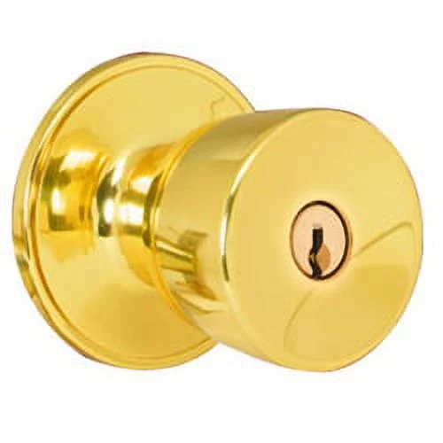 Dexter by Schlage J54VBYR605 Byron Entry Knob, Bright Brass